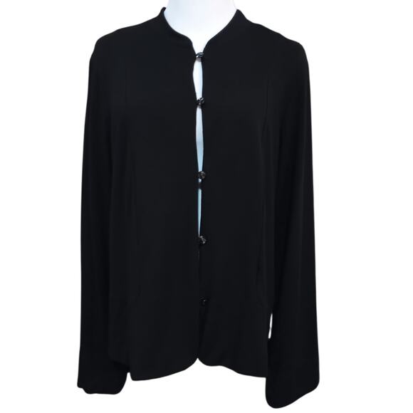 J.Jill Stretch Dressy Jacket Cardigan Blazer M Career Event Evening Comfort Trip - Picture 10 of 11